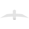 Ekena Millwork Bellingham Architectural Grade PVC Gable Bracket, 60"W x 17 1/2"H x 6"D x 6"F, 7/12 Pitch GBP060X18X0606BEL00 - alternate 3